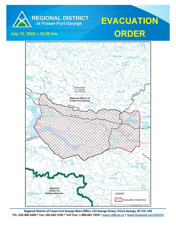 The Great Beaver Lake Wildland Interface Fire Nak'azdli Whut'en